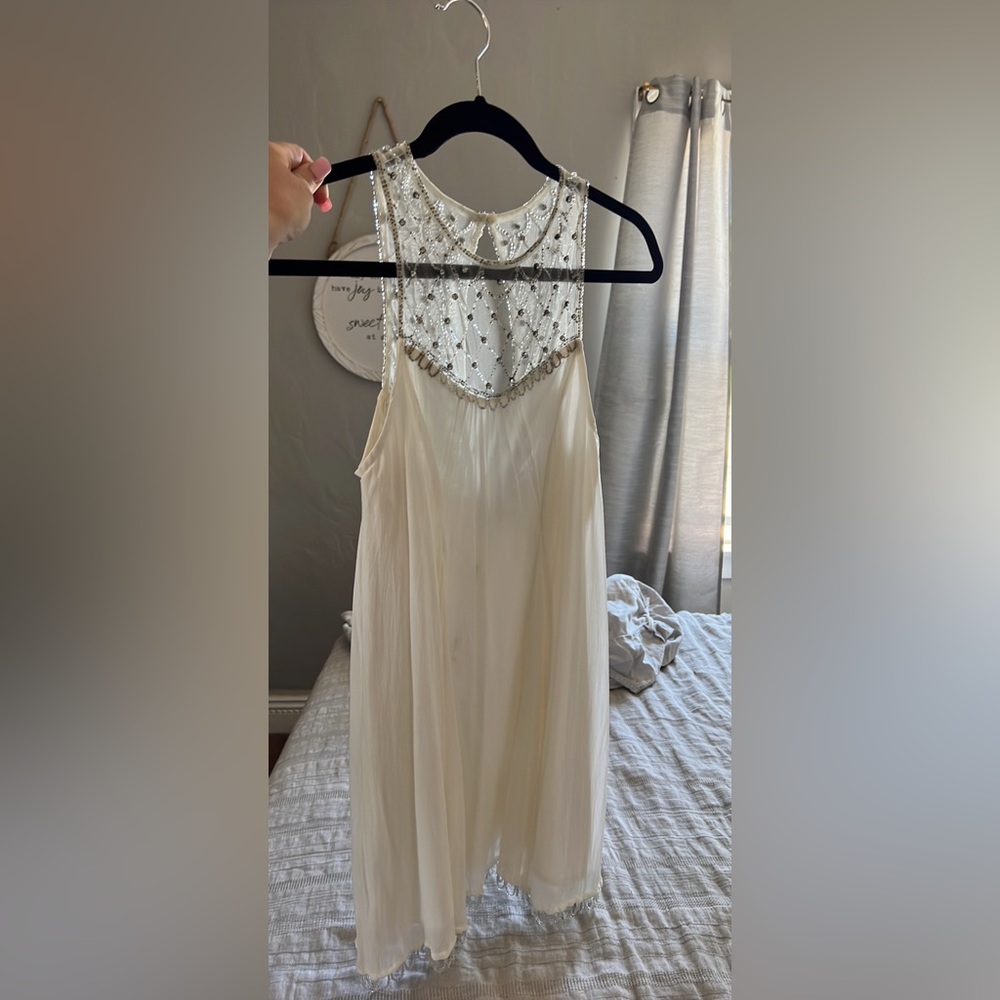 Urban outfitters Kimchi Blue beaded white dress Xs